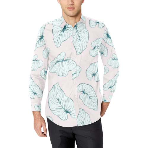 Justin Men's All Over Print Casual Dress Shirt (Model T61)