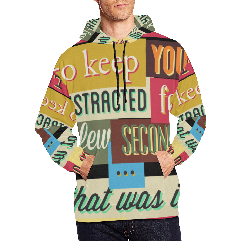 This is All Over Print Hoodie for Men (USA Size) (Model H13)
