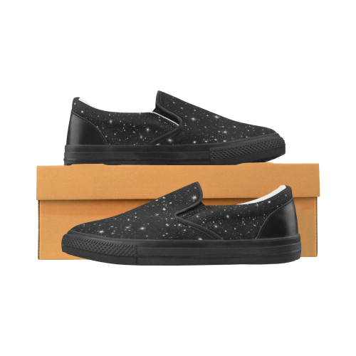 Stars in the Universe Men's Slip-on Canvas Shoes (Model 019)