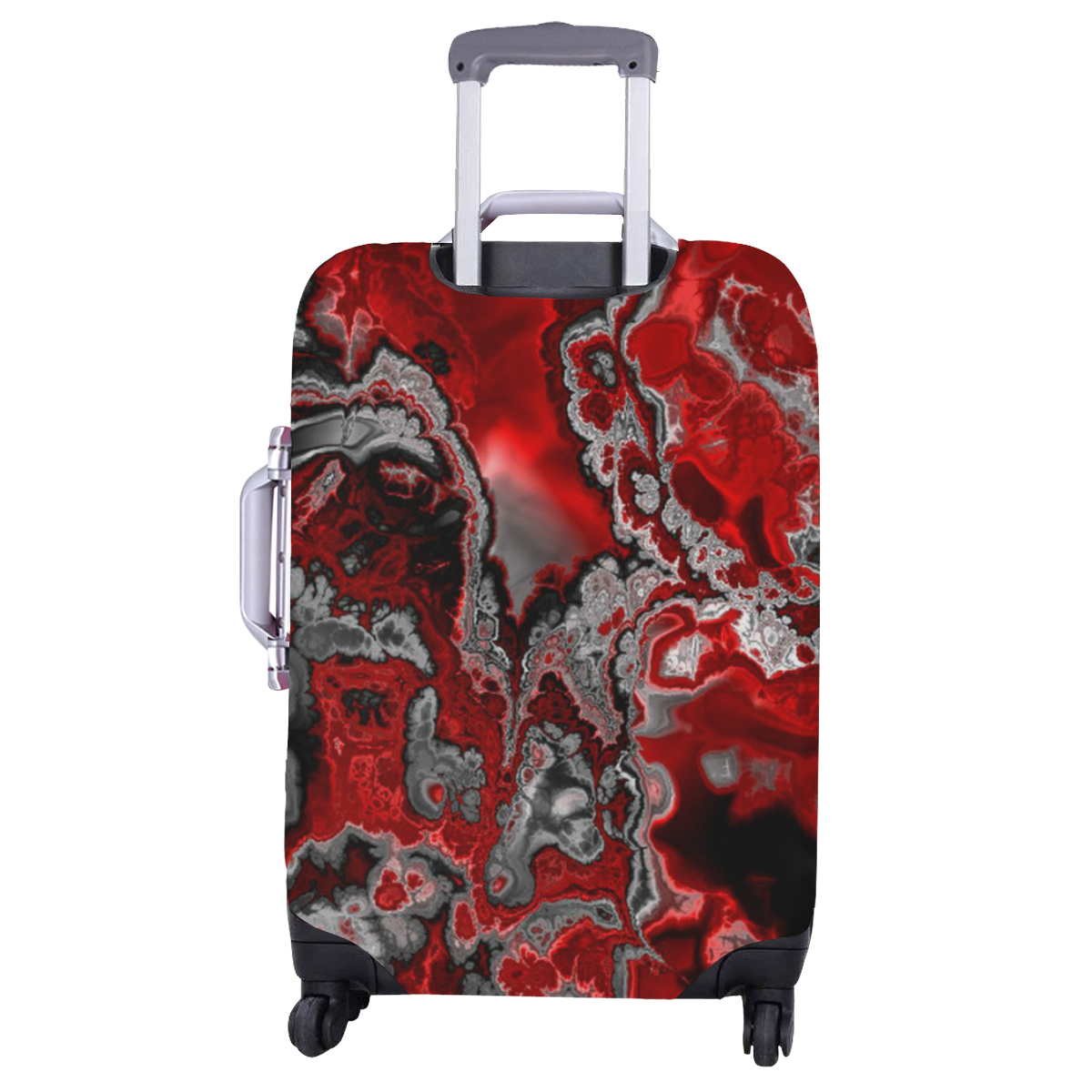 awesome fractal marbled 07 Luggage Cover/Large 26"-28"