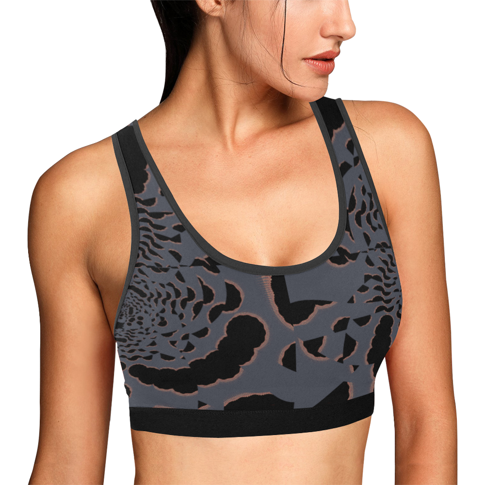 Dimensional Abstract Women's All Over Print Sports Bra (Model T52)