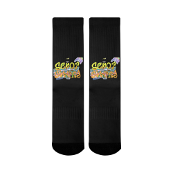 Senor Sonrisa Custom Socks Mid-Calf Socks (Black Sole)