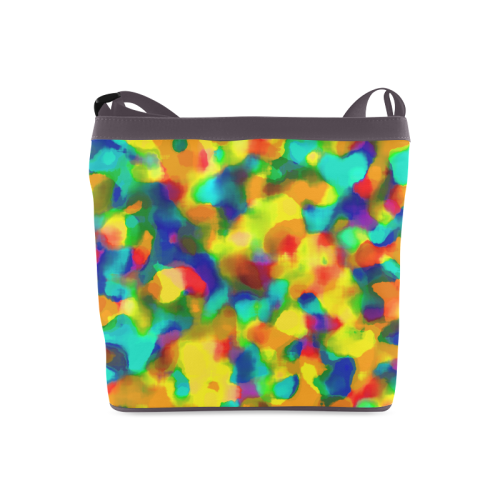 Colorful watercolors texture Crossbody Bags (Model 1613)