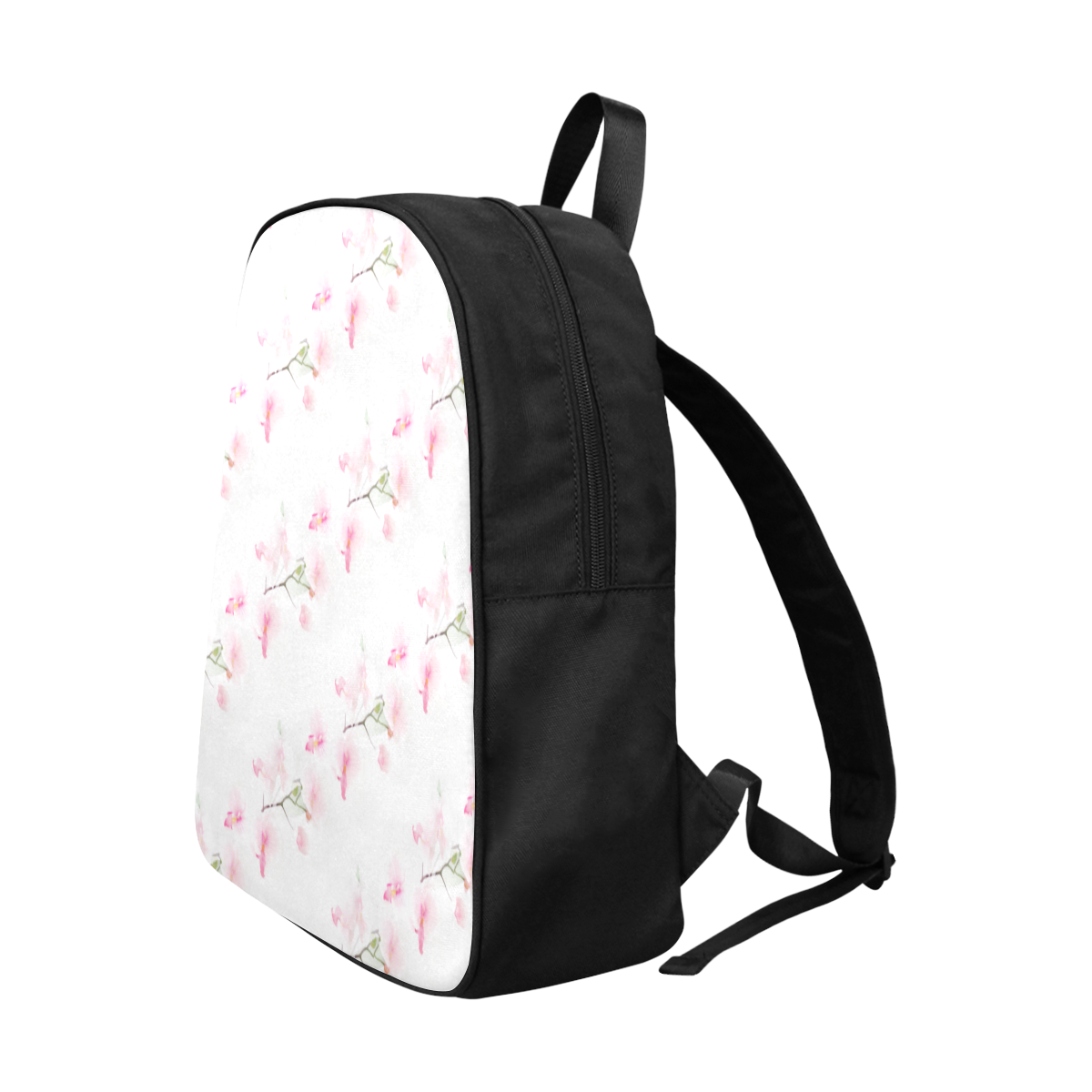 PATTERN ORCHIDÉES Fabric School Backpack (Model 1682) (Large)
