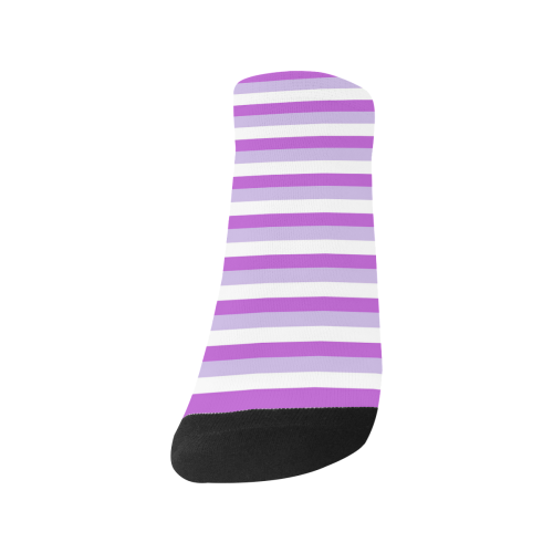 Purple Stripes Women's Ankle Socks