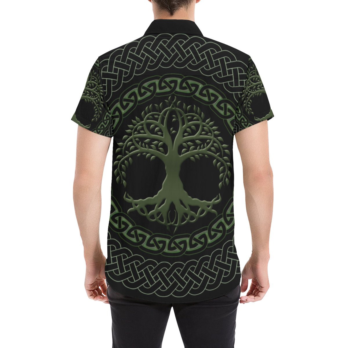 Awesome Celtic Tree Of Life Men's All Over Print Short Sleeve Shirt (Model T53)