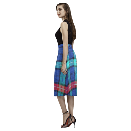 PLAID-420 Aoede Crepe Skirt (Model D16)