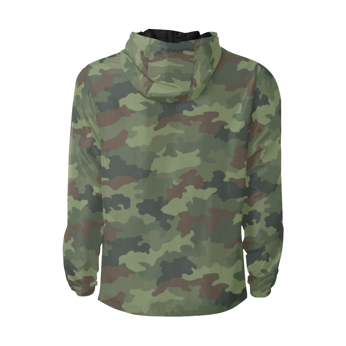 All Over Print Quilted Windbreaker for Men (Model H35)