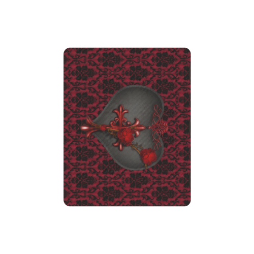 Gothic Red Heart Rectangle Mousepad