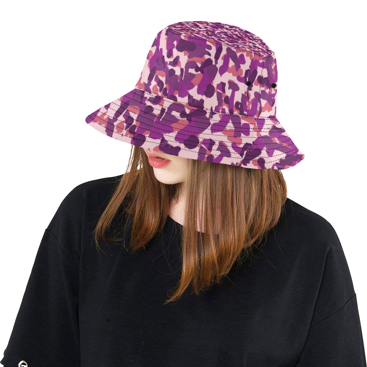 pink camo All Over Print Bucket Hat