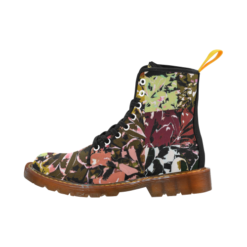 Foliage Patchwork #6 by Jera Nour Martin Boots For Women Model 1203H