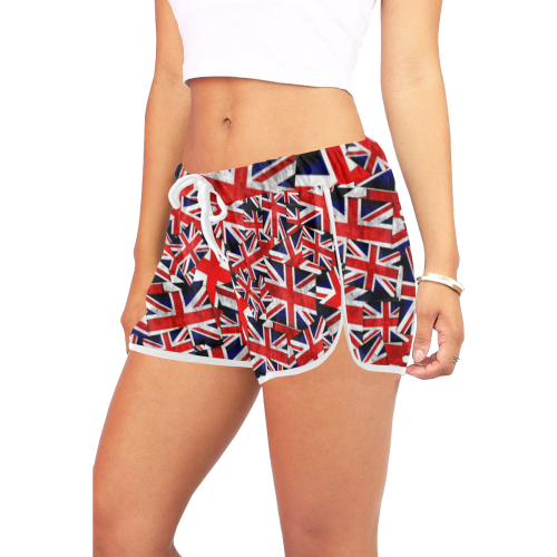 Union Jack British UK Flags Women's All Over Print Relaxed Shorts (Model L19)