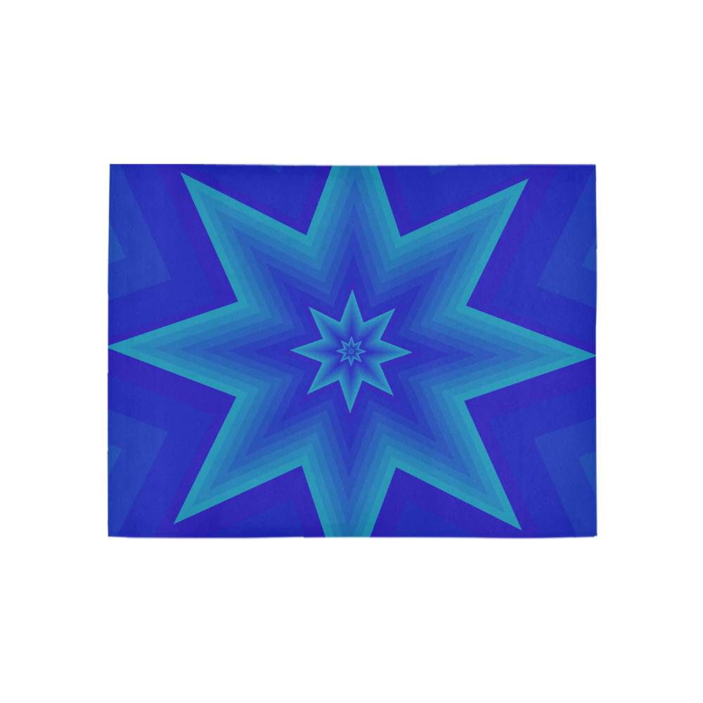 Royal blue mystic star Area Rug 5'3''x4'