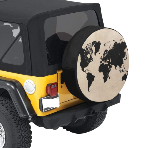world map 32 Inch Spare Tire Cover