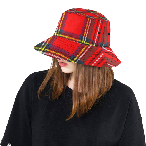 STEWART ROYAL MODERN HEAVY WEIGHT TARTAN All Over Print Bucket Hat