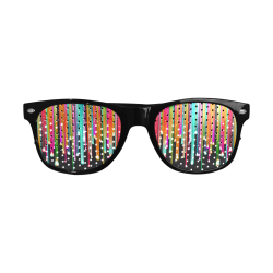 Stars & Stripes Shower multicolored Custom Goggles (Perforated Lenses)