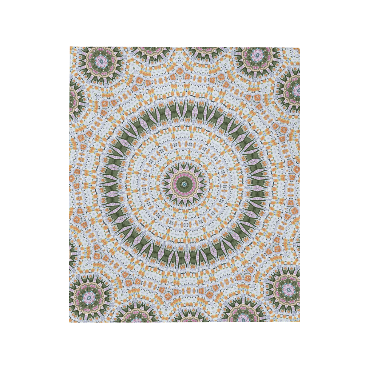 Peace Mandala Quilt 50"x60"