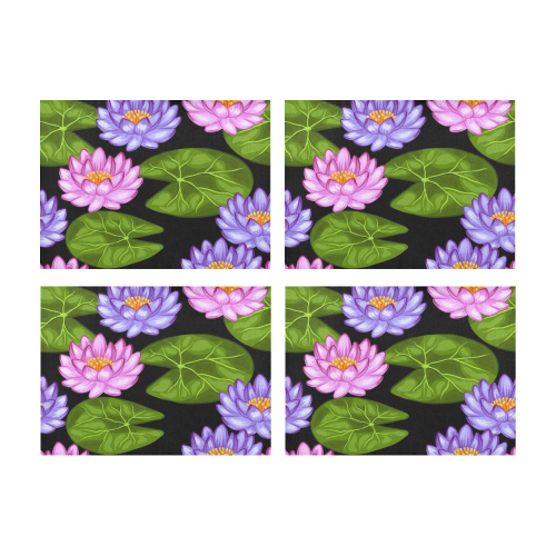 Water Lilly Placemat 14’’ x 19’’ (Set of 4)