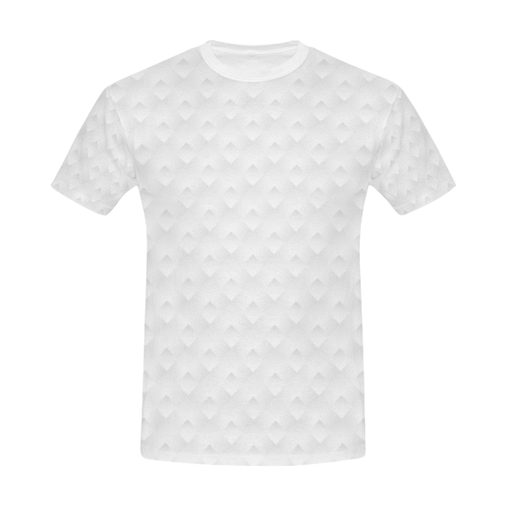 White Rombus Pattern All Over Print T-Shirt for Men/Large Size (USA Size) Model T40)