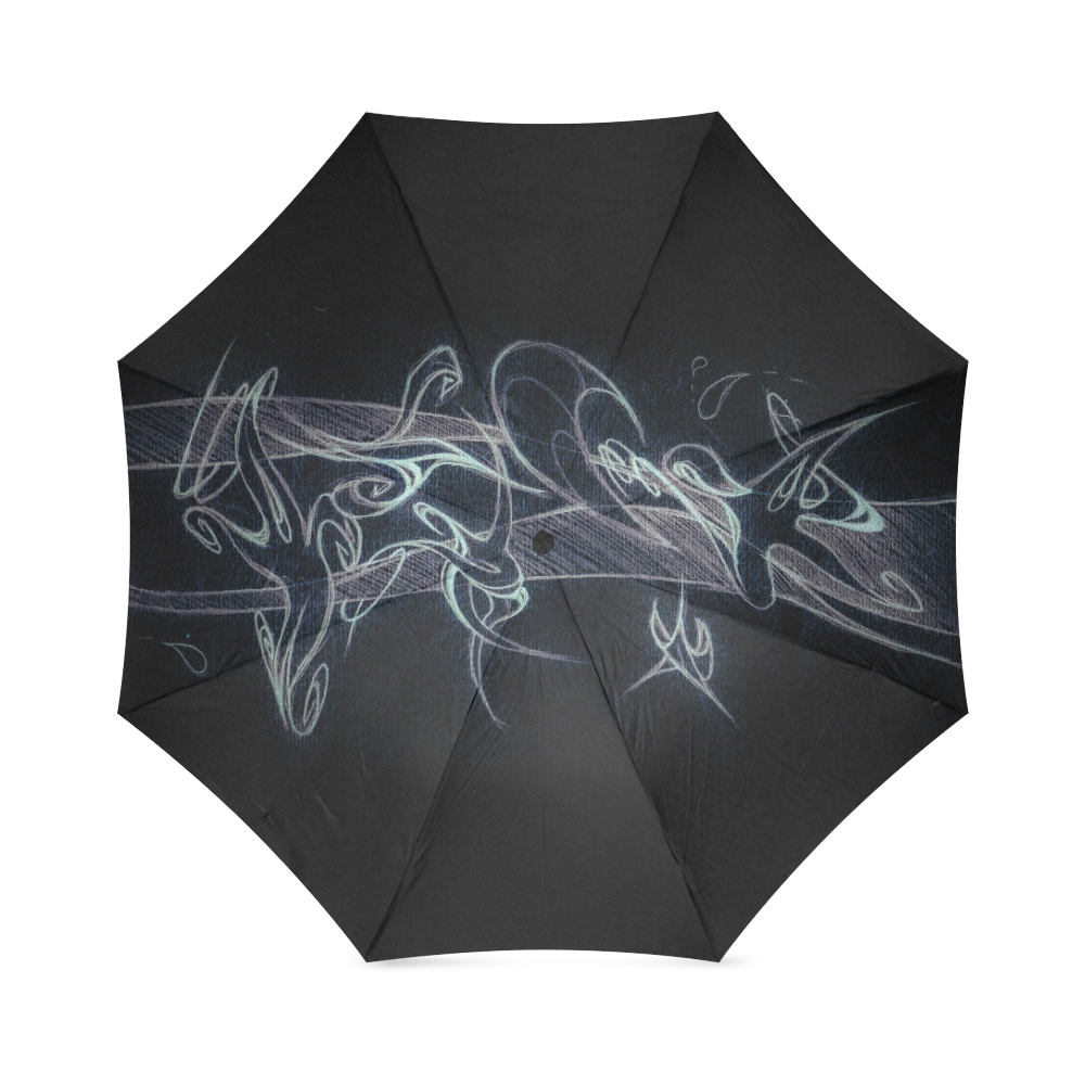 lightmoon black Foldable Umbrella (Model U01)