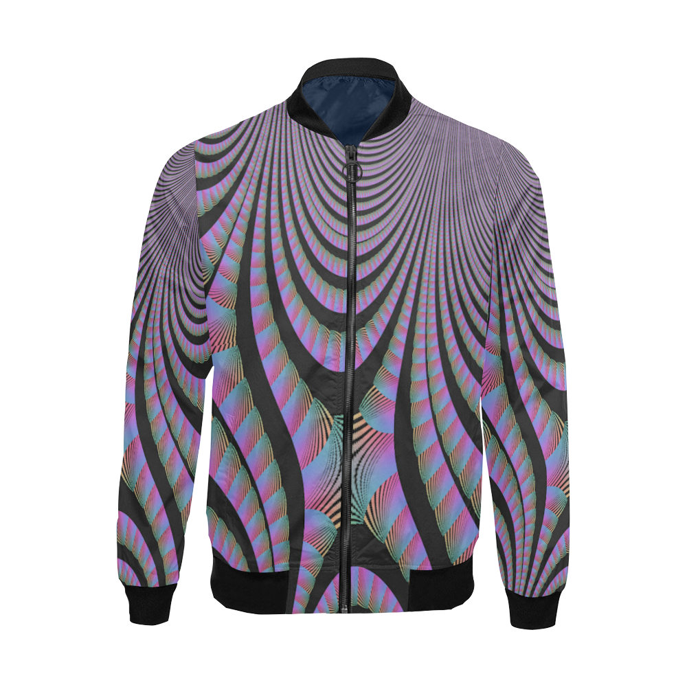 fractal transfome All Over Print Bomber Jacket for Men/Large Size (Model H19)
