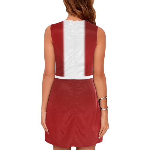 Canada Flag Dresses Eos Women's Sleeveless Dress (Model D01)