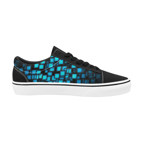 skate pixel Men's Low Top Skateboarding Shoes (Model E001-2)