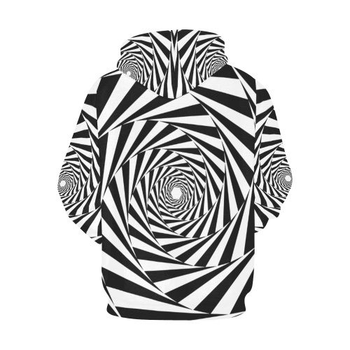 Spiral All Over Print Hoodie for Women (USA Size) (Model H13)