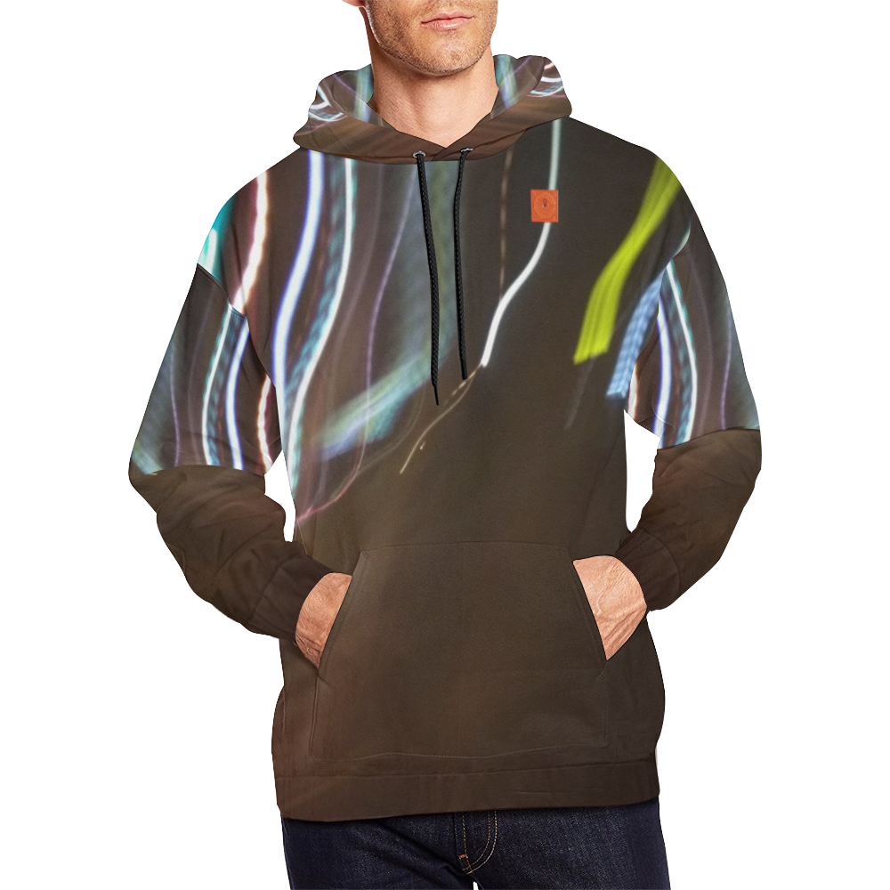 Marc One Color Logo New Face 2 copy All Over Print Hoodie for Men/Large Size (USA Size) (Model H13)