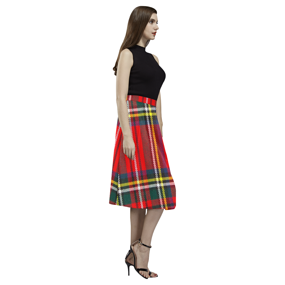 STEWART ROYAL MODERN HEAVY WEIGHT TARTAN Aoede Crepe Skirt (Model D16)