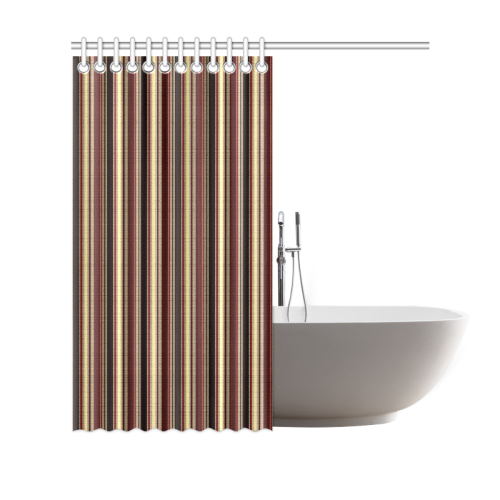 Dark textured stripes Shower Curtain 69"x70"