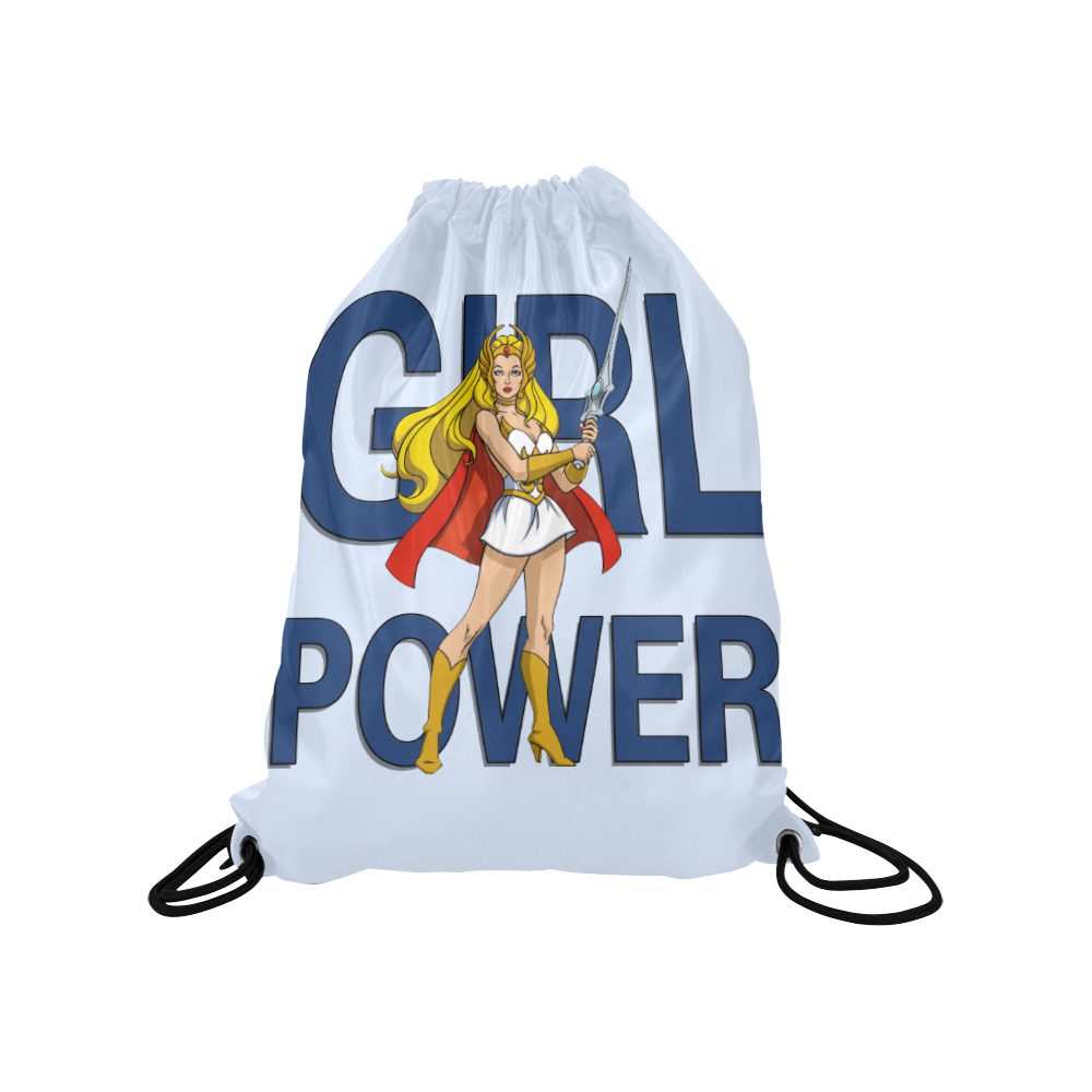 Girl Power (She-Ra) Medium Drawstring Bag Model 1604 (Twin Sides) 13.8"(W) * 18.1"(H)