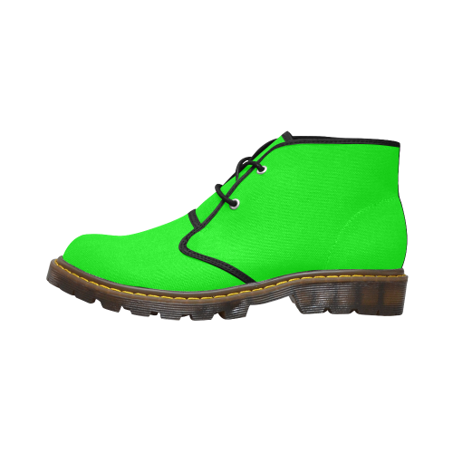 Green Women's Canvas Chukka Boots (Model 2402-1)