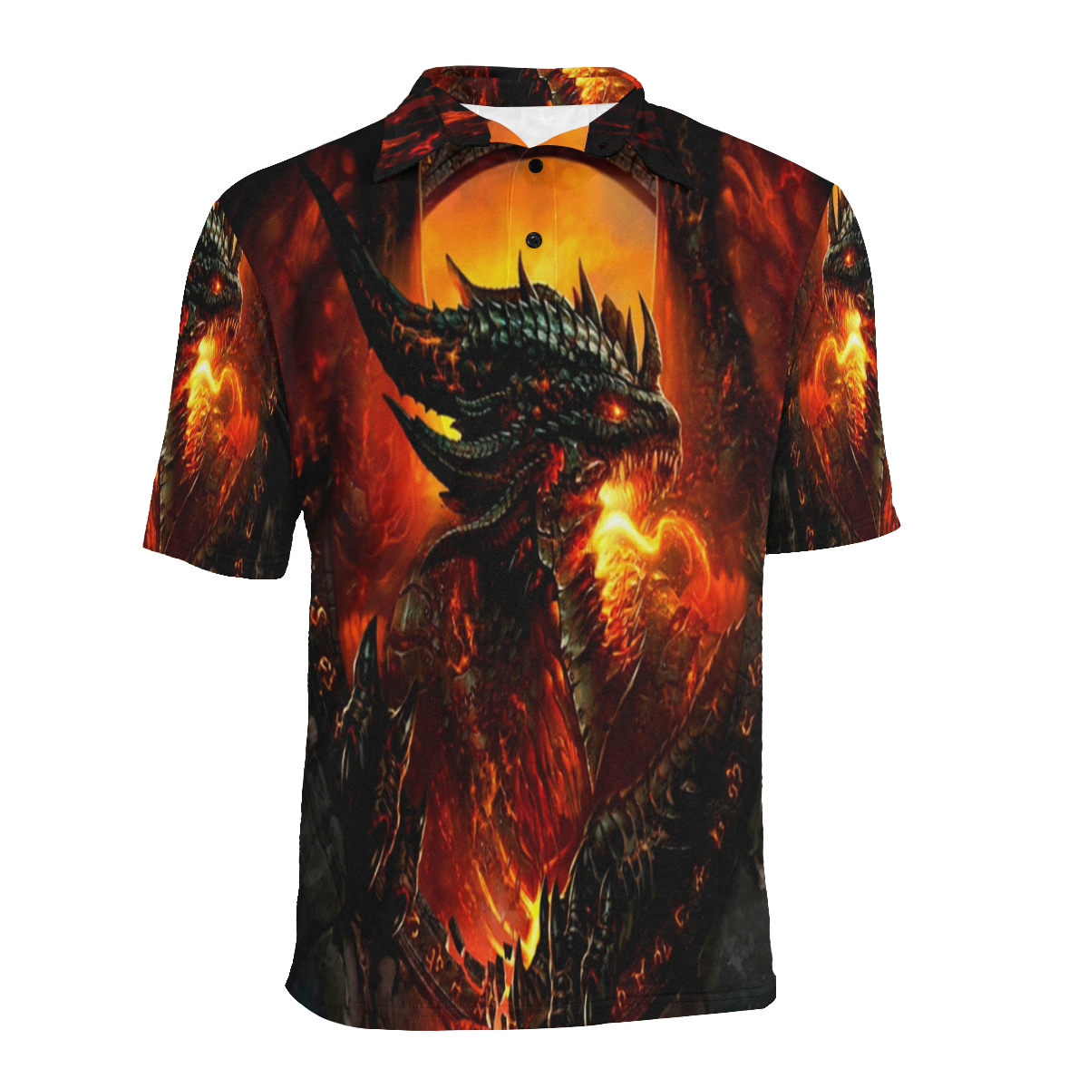 Fire Nation Men's All Over Print Polo Shirt (Model T55)