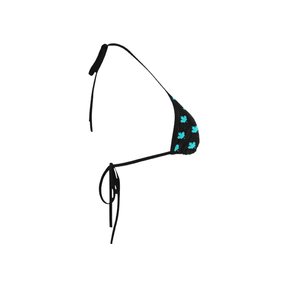 Midnight Maple Leafed Out Custom Bikini Swimsuit Top