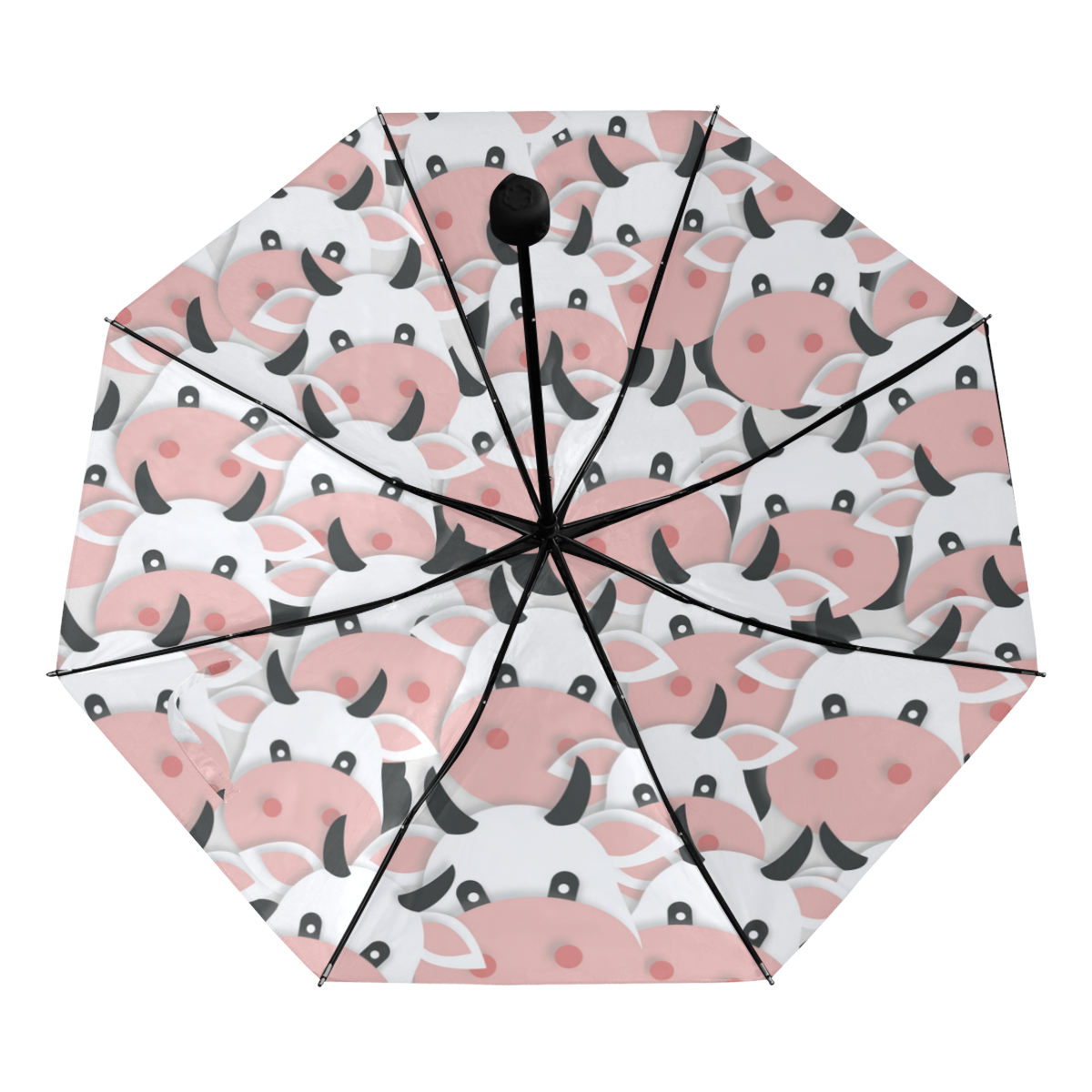 Herd of Cartoon Cows Anti-UV Foldable Umbrella (Underside Printing) (U07)