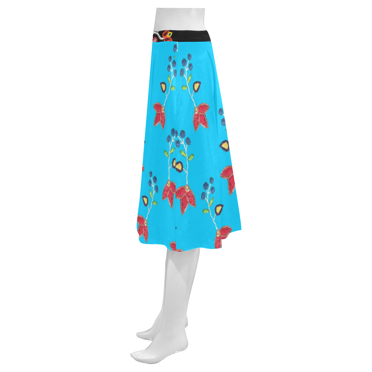 quills Mnemosyne Women's Crepe Skirt (Model D16)