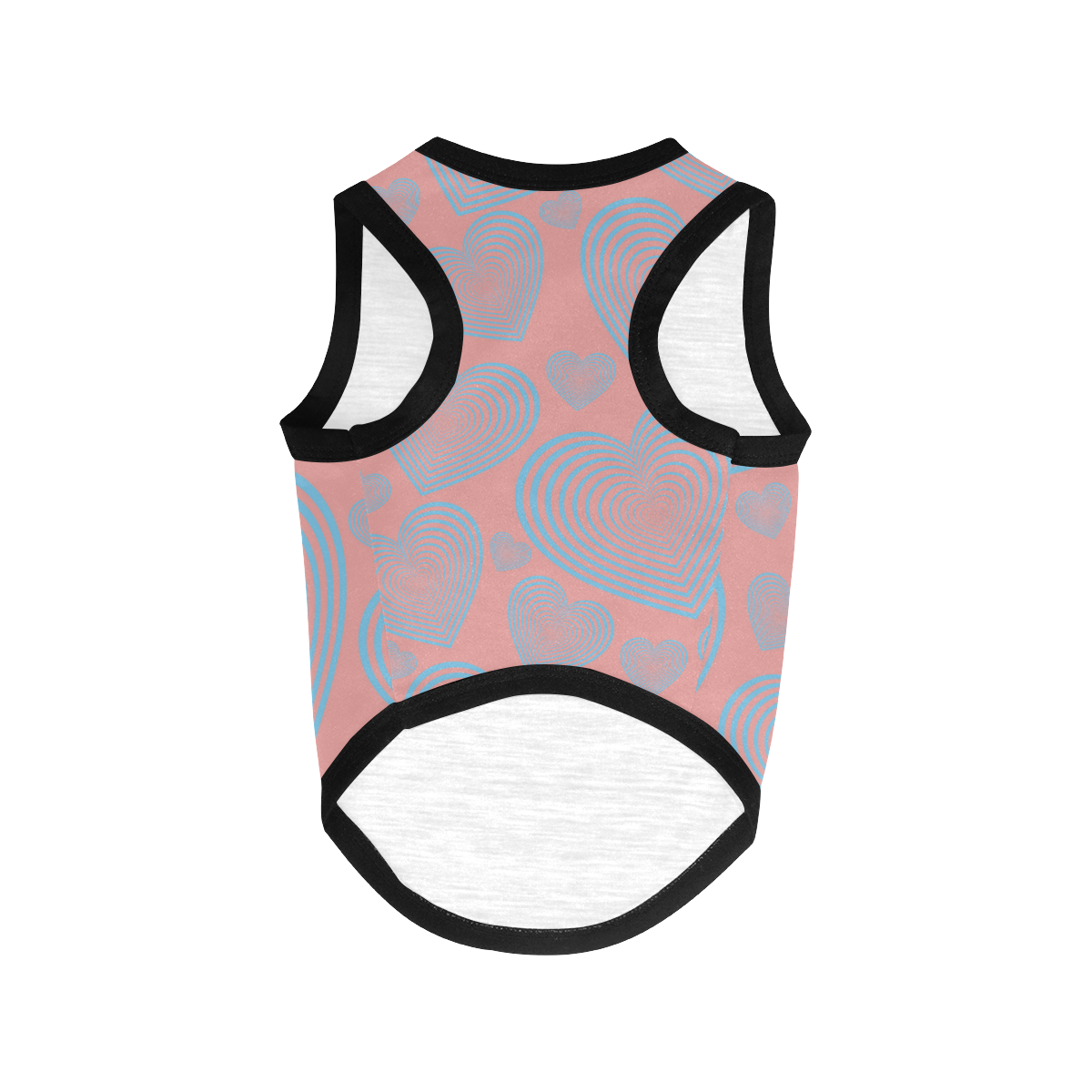 Abstract  Hearts All Over Print Pet Tank Top