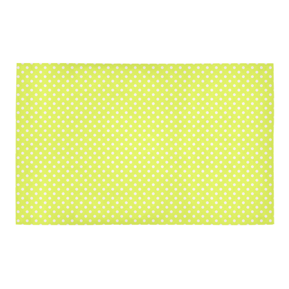 Yellow polka dots Bath Rug 20''x 32''