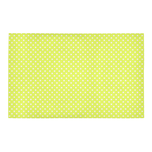 Yellow polka dots Bath Rug 20''x 32''