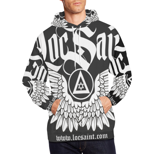 "Wings & Halo" All Over Print Hoodie All Over Print Hoodie for Men/Large Size (USA Size) (Model H13)