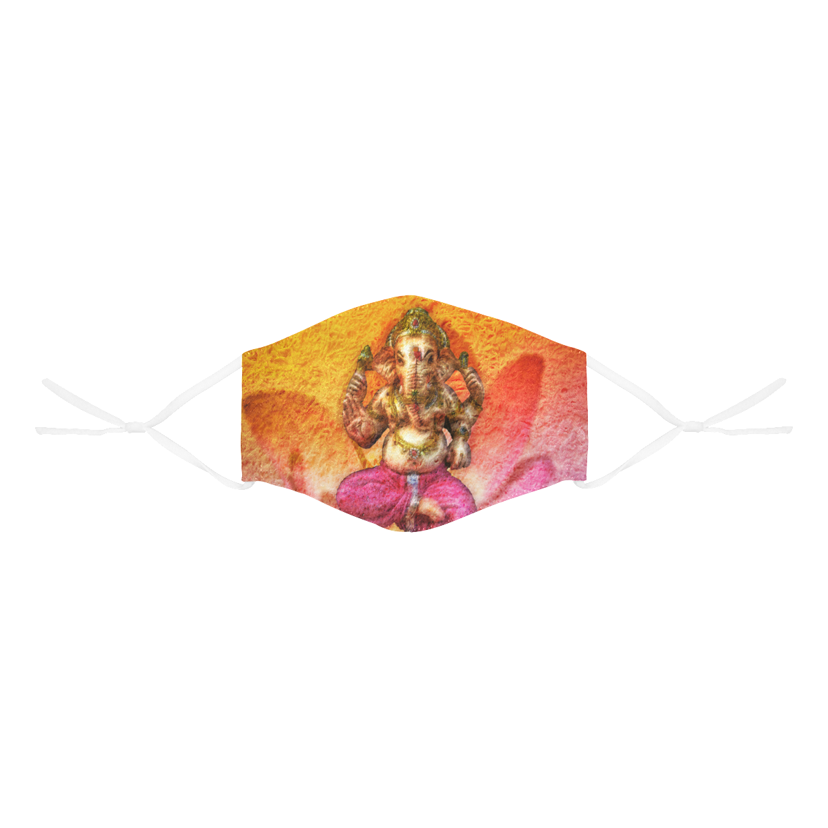 Ganesh, Son Of Shiva And Parvati 3D Mouth Mask with Drawstring (Pack of 10) (Model M04)