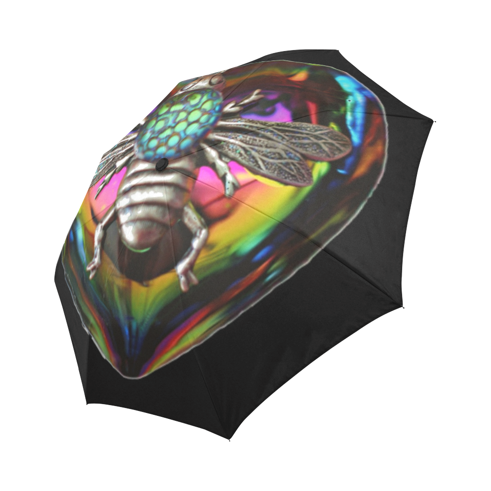 Rainbow Bee Auto-Foldable Umbrella (Model U04)
