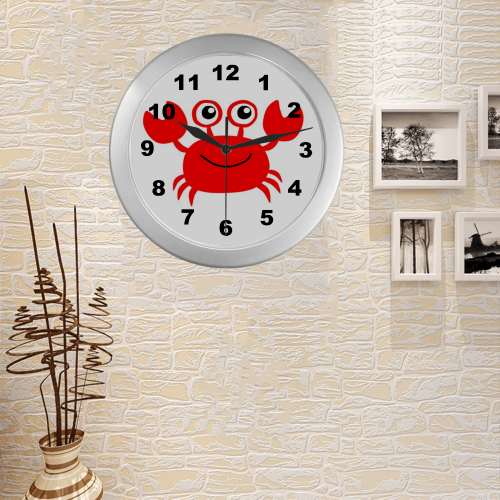 bb 563 Silver Color Wall Clock