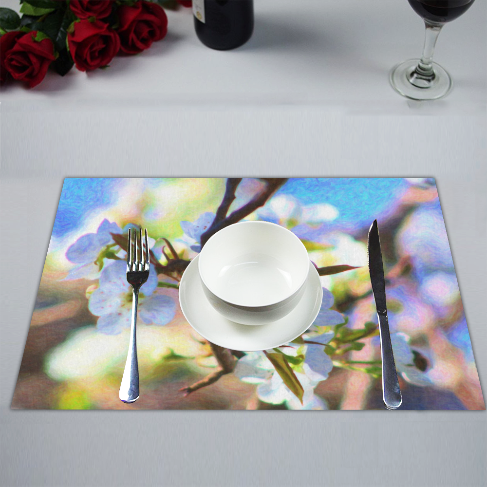 Pear Tree Blossoms Placemat 14’’ x 19’’ (Set of 6)