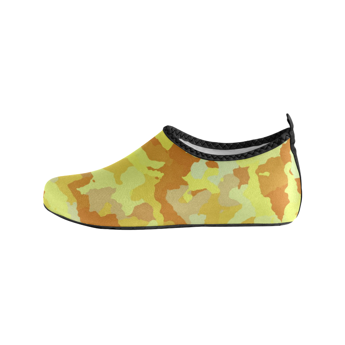 camouflage yellow Kids' Slip-On Water Shoes (Model 056)