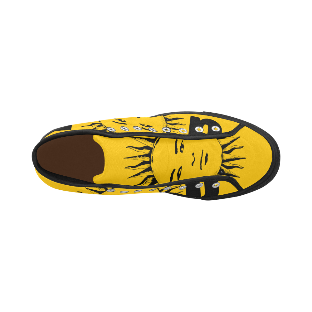 GOD Men Retros Yellow & Black Vancouver H Men's Canvas Shoes/Large (1013-1)
