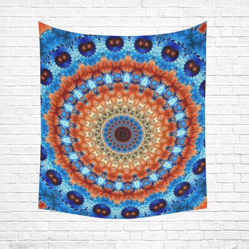 Kaleidoscope Cotton Linen Wall Tapestry 51"x 60"