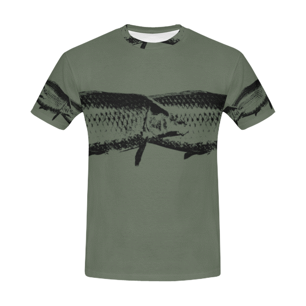 carp fish All Over Print T-Shirt for Men (USA Size) (Model T40)