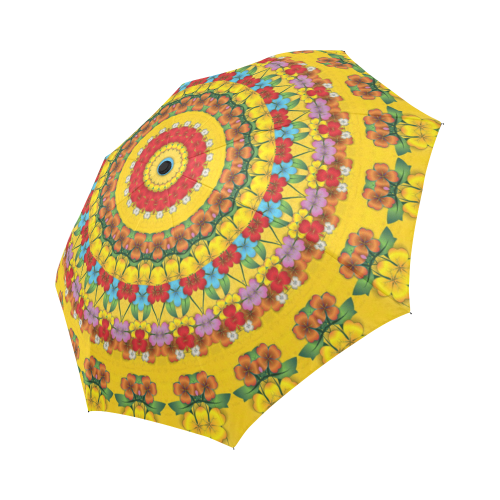 Blooming mandala Auto-Foldable Umbrella (Model U04)